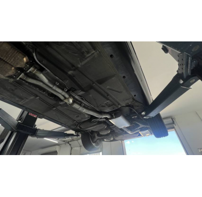 Silenciador delantero y final Audi S2 B4 con tubo en Y - 2x80 típico Fox exhaust