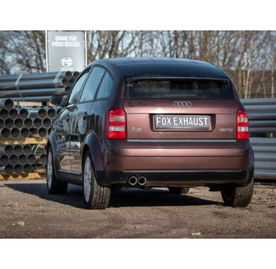 Audi A2 - 1,2 l TDI 3 l Sistema parcial desde el catalizador - 2 x 76 tipo 25 Fox exhaust