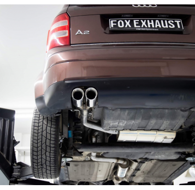 Audi A2 - 1,6 l Sistema parcial desde el catalizador - 2x76 tipo 25 (consiste Fox exhaust