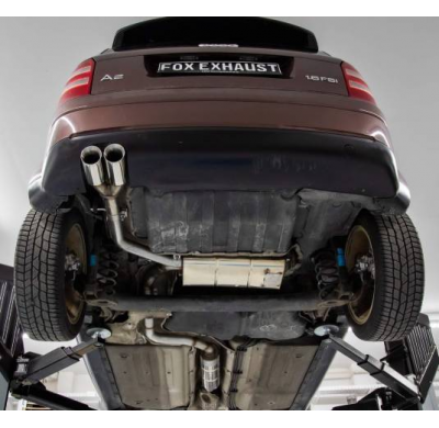 Audi A2 - 1,6 l Sistema parcial desde el catalizador - 2x76 tipo 25 (consiste Fox exhaust