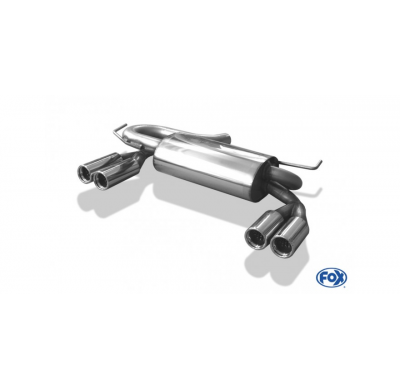 Escape FOX Audi S3 8L escape final salida duplex Ø 63,5mm - 2x76 13 duplex