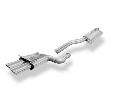 Audi RS4 B5 - Sistema de acero inoxidable, silenciador delantero y final Fox exhaust