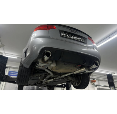 Silenciador final derecho/izquierdo para Audi A4 Typ B7 quattro DTM Edition Fox exhaust