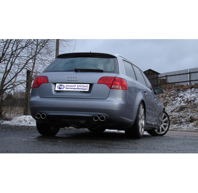 Silenciador trasero derecho/izquierdo para Audi S4 B7 - 2x88x74 tipo 32 derecho/izquierdo Fox exhaust