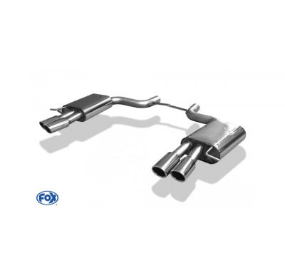 Escape FOX Audi A8 4E - S8-Optik escape final duplex &#216;70mm - 2x88x74 32 duplex