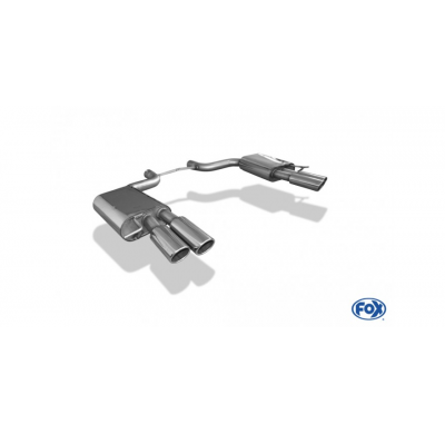 Escape FOX Audi A8 4E - S8-Optik escape final duplex &#216;70mm - 2x88x74 32 duplex