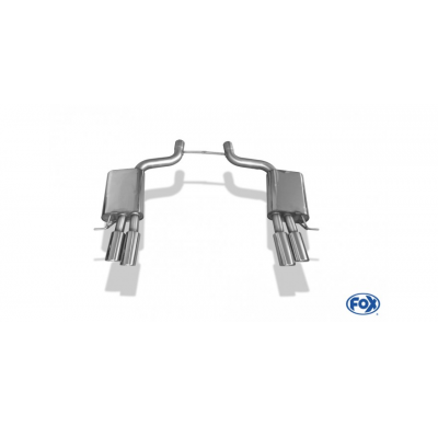 Escape FOX Audi A8 4E - S8-Optik escape final duplex &#216;70mm - 2x88x74 32 duplex