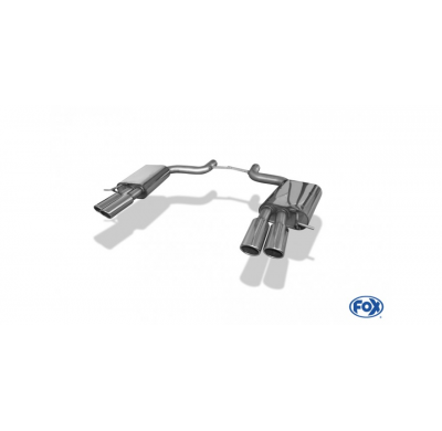 Escape FOX Audi A8 4E - S8-Optik escape final duplex &#216;70mm - 2x88x74 32 duplex