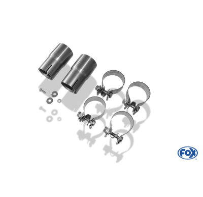 Escape FOX Audi A8 4E - S8-Optik escape final duplex &#216;70mm - 2x88x74 32 duplex