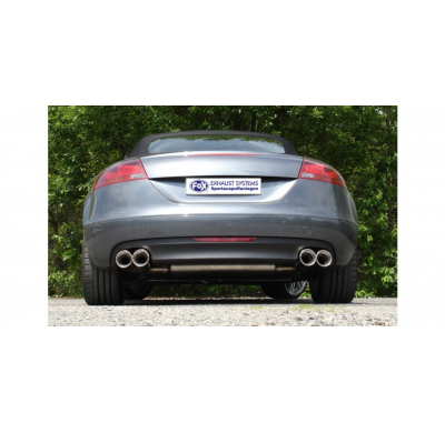 Escape FOX Audi TT 8J - 3,2 V6 escape final duplex - 2x100 17 duplex laterally offset