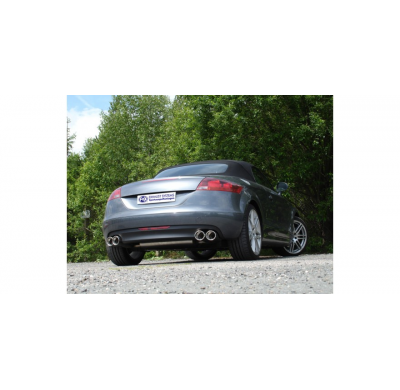 Escape FOX Audi TT 8J - 3,2 V6 escape final duplex - 2x100 17 duplex laterally offset
