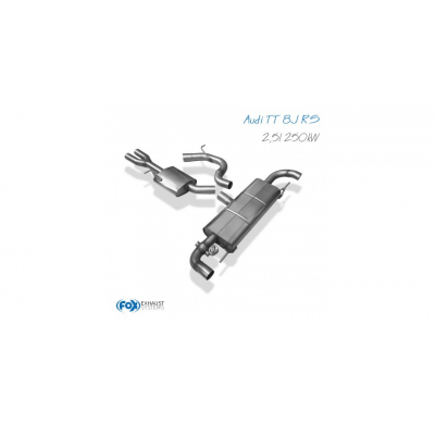 Audi TT 8J RS Escape deportivo cross con salida derecha/izquierda y trampilla de vacio