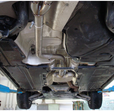 Escape FOX Audi A4/ A5 - 2,0l TFSI supresor escape central &#216;63,5mm