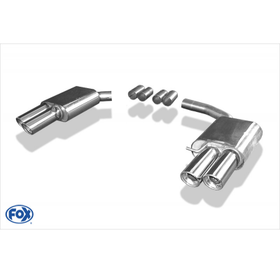 Escape FOX Audi A4/A5 8T - A4/ A5 quattro B8 escape final duplex for 2-pipe doble entrada - 2x90 17 duplex