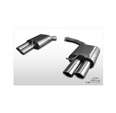 Escape FOX Audi A4 B8 sedan/ Caravan und A5 Coupe B8 escape final duplex doble entrada incl. y-adapter pipe &#216;55mm inside -