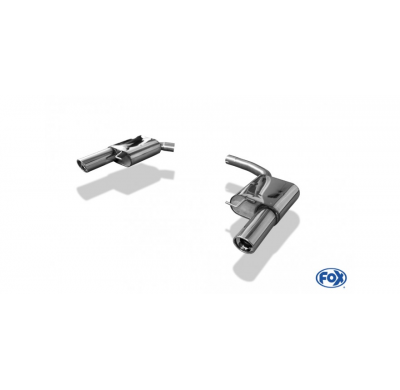 Escape FOX Audi A5 8T Sportback escape final duplex for 1-pipe - 1x100 type 17 duplex
