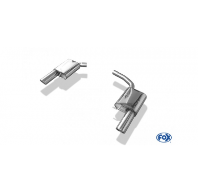 Escape FOX Audi A5 8T Sportback escape final duplex for 1-pipe - 1x100 type 17 duplex