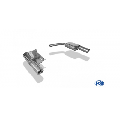 Escape FOX Audi A5 8T Sportback escape final duplex for 1-pipe - 1x100 type 17 duplex