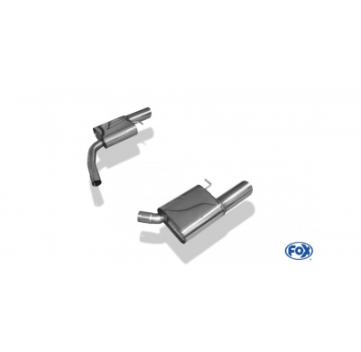 Escape FOX Audi A5 8T Sportback escape final duplex for 1-pipe - 1x100 type 17 duplex