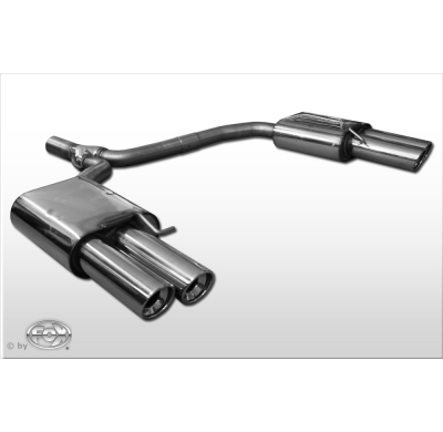 Escape FOX Audi A4 B8 sedan/ Caravan und A5 Coupe B8 escape final duplex doble entrada incl. y-adapter pipe - 2x90 17 duplex