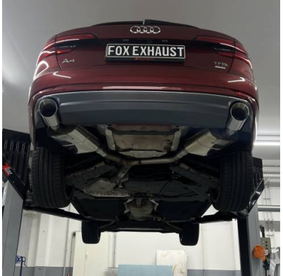 Audi A4 B9 - 2WD Silenciador final derecho/izquierdo - 1x114 tipo 25 r Fox exhaust