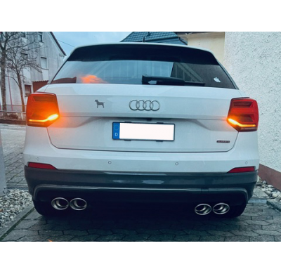 Salida final del silenciador Audi Q2 derecha/izquierda - 2x115x85 tipo 32 r Fox exhaust