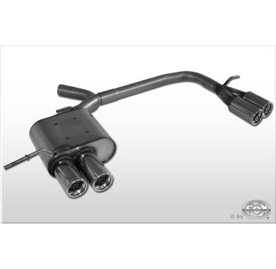 Escape FOX BMW E87 118d 120d escape final salida duplex - 2x76 13 duplex