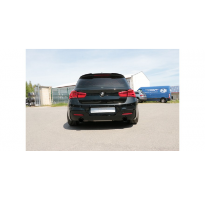 BMW F20/21 - 118i con silenciador OPF Final - 1x100 tipo 25 derecho/izquierdo revestido de negro