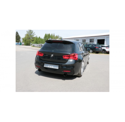 BMW F20/21 - 118i con silenciador OPF Final - 1x100 tipo 25 derecho/izquierdo revestido de negro