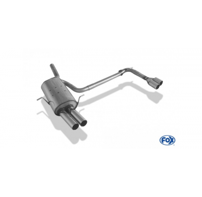 Escape FOX BMW E46 316/ 318 escape final salida duplex - 2x76 10 duplex