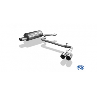 Escape FOX BMW E46 330d/ 330xd escape final salida duplex doble entrada - 2x70 10 duplex