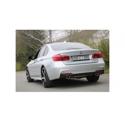 BMW F30 / 31 - 335d Escape trasero FOX salida cruzada derecha / izquierda - 2x80 tipo 12 derecha / izquierda