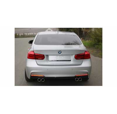 BMW F30 / 31 - 335d Escape trasero FOX salida cruzada derecha / izquierda - 2x80 tipo 12 derecha / izquierda
