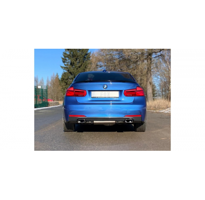 BMW F30 / 31 - 330i xDrive - Escape trasero FOX - 145x65 tipo 59 derecha / izquierda - con válvula de escape