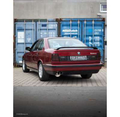 Silenciador final BMW E34 520i con soporte - 2x76 tipo 14 Fox exhaust