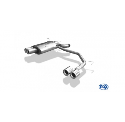 Escape FOX BMW E39 520i/ 523i/ 525i/ 528i - sedan escape final salida duplex - 2x90 13 duplex