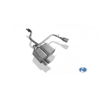 Escape FOX BMW Z4 escape final salida duplex incl. y-tubo conexion 2x50mm - 2x76 17 duplex