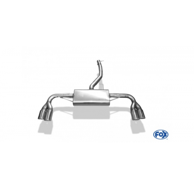 Escape FOX BMW X3 F25 - 2,0l diesel escape final cross salida duplex - 2x90 17 duplex