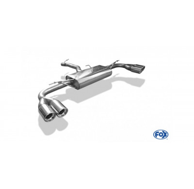 Escape FOX BMW X3 F25 - 2,0l diesel escape final cross salida duplex - 2x90 17 duplex