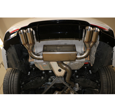 Escape FOX BMW F32/F33/F36 - 435i - M-Pagage - escape final salida duplex - 2x80 25 duplex