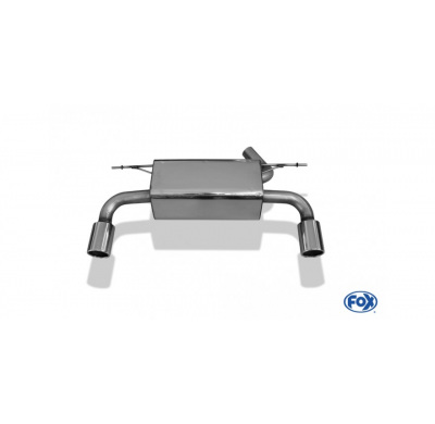 Escape FOX BMW F23 - 220i Cabrio escape final cross exit duplex - 1x90 type 12 duplex