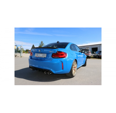 Escape trasero FOX BMW F87 M2 Competition + CS con válvulas de escape - 2x90 tipo 25 derecha / izquierda