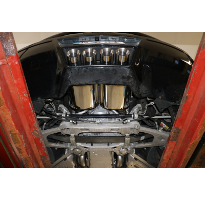 Centro de salida del Escape trasero FOX Corvette C7 / Z06 - centro 4x100 tipo 12