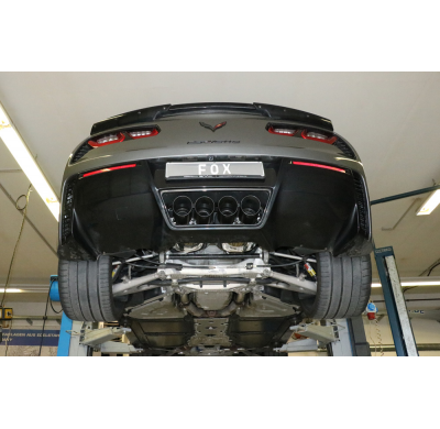 Corvette C7 / Z06 centro de salida del Escape trasero FOX - 4x100 tipo 12 centro negro