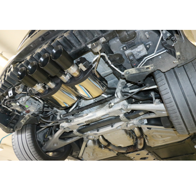 Corvette C7 / Z06 centro de salida del Escape trasero FOX - 4x100 tipo 12 centro negro