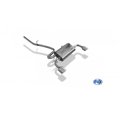 Escape FOX Dacia Duster 4x4 reestyling escape final cross salida duplex - sin colas de escapes