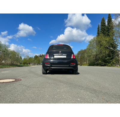 Silenciador final Fiat 500/500C - 2x80 tipo 25 Fox exhaust