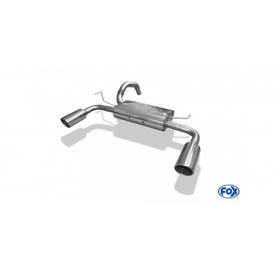 Escape FOX Fiat 500 Abarth escape final cross exit left right - 1x100 16 duplex