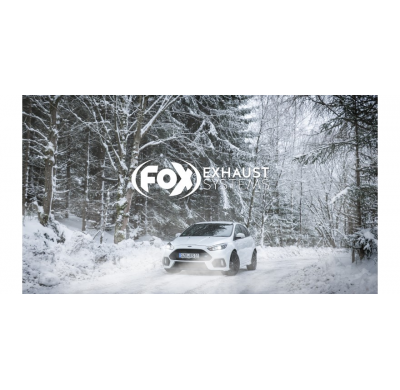 Ford Focus III RS salida Escape trasero FOX derecha / izquierda - 129x106 tipo 32 derecha / izquierda negro