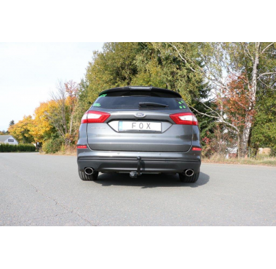 FOX Escape trasero salida cruzada derecha / izquierda - 115x85 tipo 38 Mondeo V hatchback / torneo / notchback Año: 1,5l 118